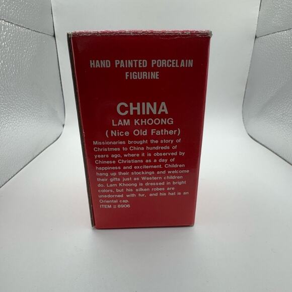Figurine Santa's of the Nations - China / Vintage Figurine / Christmas/1991 NIB - Picture 3 of 9